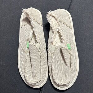 Sanuk Cream Slip-On Women's Shoes